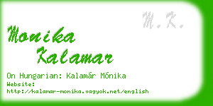 monika kalamar business card